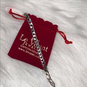 Silver Curb Bracelet